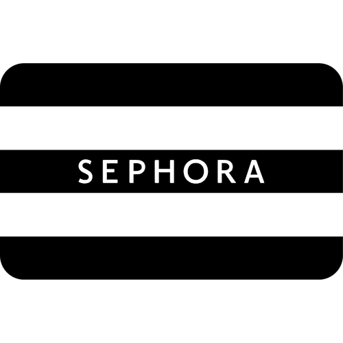 Black and white Sephora gift card